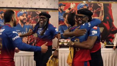 Virat Kohli Meets Chris Gayle in Signature Style in the Dressing Room After RCB’s Victory Over CSK in IPL 2024