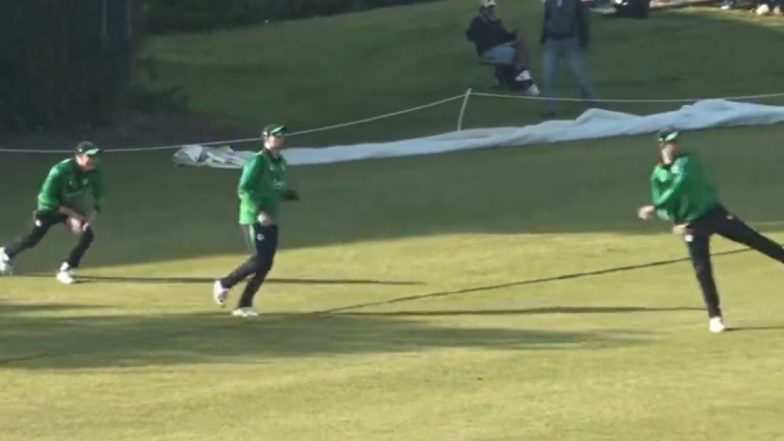 Three Ireland Players Pull Off Incredible Fielding Effort to Save a Boundary During IRE vs NED 2nd T20I 2024, Video Goes Viral