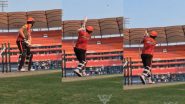 Abdul Samad Plays Big Shots in the Nets at the Rajiv Gandhi International Stadium Ahead of the KKR vs SRH IPL 2024 Qualifier 1 (Watch Video)