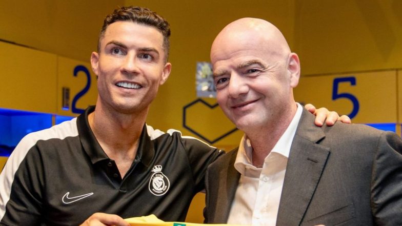 FIFA President Gianni Infantino Congratulates Al-Nassr Star Cristiano Ronaldo for Breaking Record of Most Goals in a Single Edition of Saudi Pro League