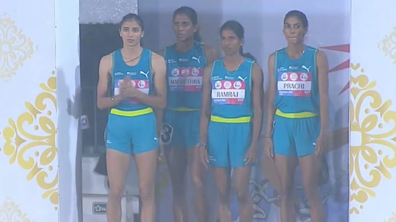 India’s 4x400m Women’s Relay Team Wins Silver Medal at Asian Relay Championships 2024, Clocks 3:33.55 Seconds To Achieve Feat