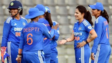 India Women Beat Bangladesh Women by 56 Runs in Rain-Affected 4th T20I 2024; Harmanpreet Kaur, Richa Ghosh, Bowlers Star As Visitors Go 4–0 Up
