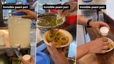 Invisible Pani Puri: Viral Video Shows Food Vendor Using Colourless Water to Make India’s Favourite Snack at a Bengaluru Store