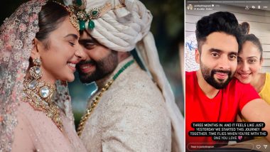 Jackky Bhagnani Celebrates Third Month Wedding Anniversary With Rakul Preet Singh, Pens a Love-Filled Note Along With a Cute Pic