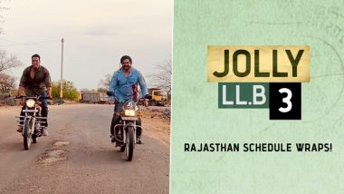 Jolly LLB 3: Akshay Kumar and Arshad Warsi Wrap Up Rajasthan Schedule of Their Upcoming Film (Watch Video)