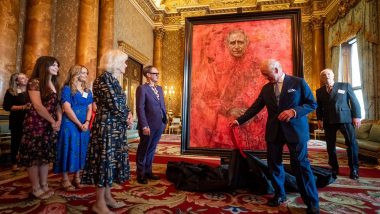 King Charles III Unveils His First Official Portrait Since His Coronation at Buckingham Palace (See Pics and Video)