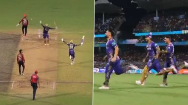 KKR IPL 2024 Title Winning Moment Video: Watch Venkatesh Iyer Hit the WInning Run As Kolkata Knight Riders Win Third Indian Premier League Title