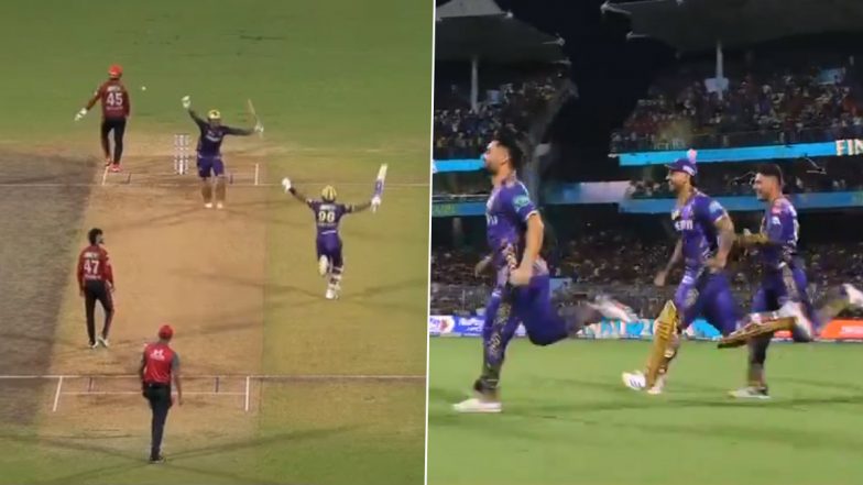 KKR IPL 2024 Title Winning Moment Video: Watch Venkatesh Iyer Hit the WInning Run As Kolkata Knight Riders Win Third Indian Premier League Title