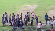 Kolkata Knight Riders Players Give Away Tennis Balls to Fans Signed by Mentor Gautam Gambhir During Victory Lap At Eden Gardens After KKR vs MI IPL 2024 Clash (Watch Video)