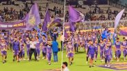 Kolkata Knight Riders Players, Staff Perform Victory Lap at Eden Gardens After 18-Run Victory Over Mumbai Indians in IPL 2024 (Watch Video)