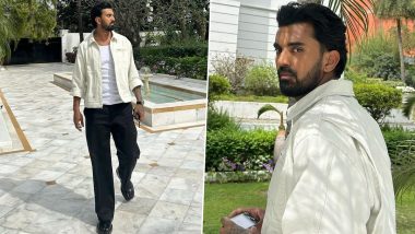 KL Rahul Looks Effortlessly Cool Rocking a Monochromatic Outfit, Nails the Casual Chic Vibe on an Outing! (View Pics)