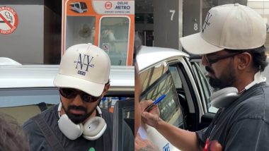 KL Rahul Spotted at Delhi Airport Amid Reports of Him Not Travelling With LSG Team for IPL 2024 Against DC, Video Goes Viral