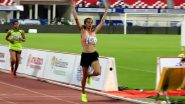 KM Deeksha Breaks Harmilan Bains' National Record in Women's 1500m Event at Sound Running Track Fest 2024