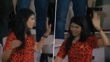 Kavya Maran Spotted Dancing at MA Chidambaram Stadium After Sunrisers Hyderabad Beat Rajasthan Royals To Enter IPL 2024 Final, Video Goes Viral