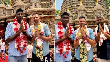 Keshav Maharaj Visits Kamakhya Temple in Guwahati Ahead of RR vs KKR IPL 2024 Match, Shares Pictures (See Post)