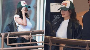 Kylie Jenner Flaunts Toned Physique in White Crop Top and Black Pants; Timothée Chalamet’s Girlfriend Shuts Down Pregnancy Rumours (See Pics)