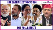 Exit Poll 2024 Live Streaming by India Today-Axis My India: Who Is Winning Lok Sabha Election, BJP or Congress? Watch Result Prediction