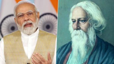 Rabindranath Tagore Jayanti 2024: Prime Minister Narendra Modi Pays Tribute to Gurudev Rabindranath Tagore on His 163rd Birth Anniversary