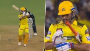 MS Dhoni Plays His Trademark ‘Helicopter’ Shot, Hits Rashid Khan for a Six During GT vs CSK IPL 2024 Match (Watch Video)