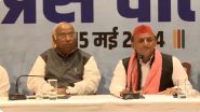 Fight Over Free Ration: Mallikarjun Kharge Promises 10 Kg Ration to Poor Against NDA’s 5 Kg if INDIA Bloc Forms Governments (Watch Video)