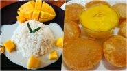 National Mango Month 2024 Dishes: Mango Sticky Rice, Mango Chutney, Aamras Puri &ndash; 5 Delicious Recipes To Prepare and Enjoy at Home