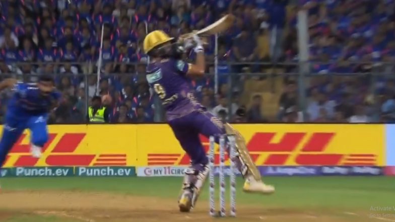 Manish Pandey Plays 'Vintage' Upper Cut to Hit Jasprit Bumrah For Six During MI vs KKR IPL 2024 Match, Video Goes Viral