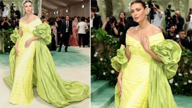 Met Gala 2024: Former Tennis Star Maria Sharapova Steps Into the Spotlight in a Radiant Yellow Fairytale Gown by Prabal Gurung, Blending Fashion, Fun, and Fantasy! (View Pics)