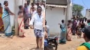 Karnataka Horror: Woman Tied to Electric Pole, Thrashed by Angry Mob After Son Elopes With Girl in Haveri, Disturbing Video Surfaces