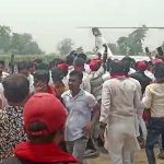Akhilesh Yadav Security Breach: Youth Approaches SP President As He Deboards Helicopter in Uttar Pradesh’s Kannauj (Watch Video)