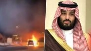 Mohammed Bin Salman 'Assassination Attempt' Made? Unverified Claim That Saudi Crown Prince Targeted in 'Car Bombing' Goes Viral, Video of Heavy Police Deployment Near Burning Car Surfaces