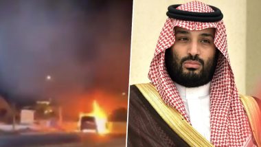Mohammed Bin Salman 'Assassination Attempt' Made? Unverified Claim That Saudi Crown Prince Targeted in 'Car Bombing' Goes Viral, Video of Heavy Police Deployment Near Burning Car Surfaces