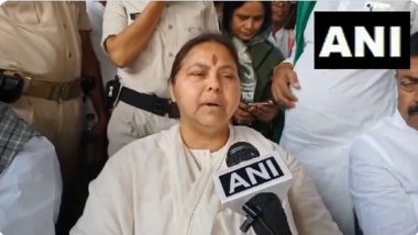 Bihar Lok Sabha Elections 2024: Misa Bharti RJD Candidate from Patliputra Files Her Nomination for General Polls