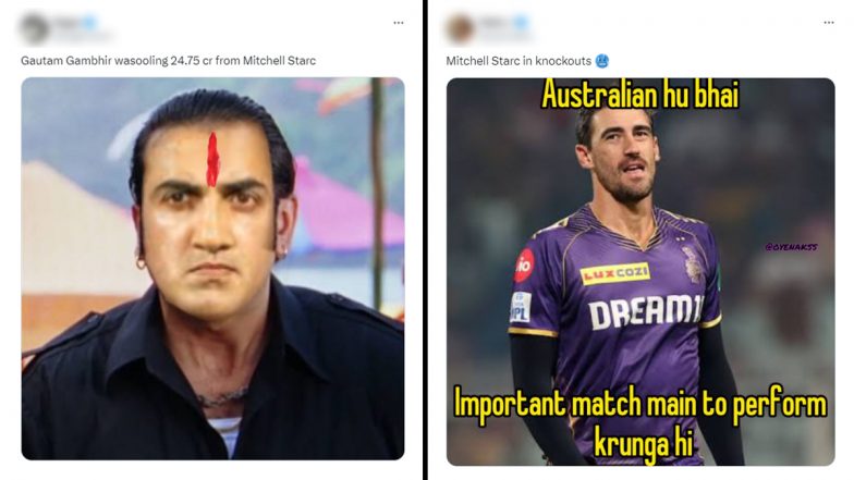 Mitchell Starc Funny Memes Go Viral As Kolkata Knight Riders’ Pacer Takes Three Early Wickets During KKR vs SRH IPL 2024 Qualifier 1 Match