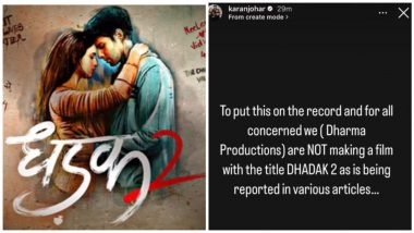 Dhadak 2: When Karan Johar 'Lied' About the Film's Existence in April 2023!