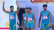 India Win Gold Medal in 4x400m Mixed Relay Event at Asian Relay Championships 2024; Muhammed Ajmal, Amoj Jacob, Jyothika Sri Dandi and Subha Venkatesan Set New National Record