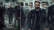 L2–Empuraan: Mohanlal’s Look As Khureshi Abraam Unveiled on His Birthday! Actor Oozes Swag in All-Black Ensemble in New Poster From Prithviraj Sukumaran Directorial