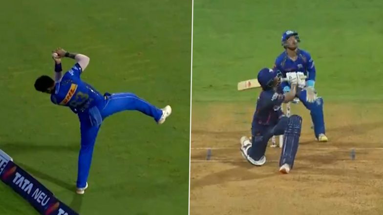 Mumbai Indians Register Team Hat-Trick As Nicholas Pooran, Arshad Khan and KL Rahul Dismissed off Successive Balls During MI vs LSG IPL 2024 Match (Watch Video)