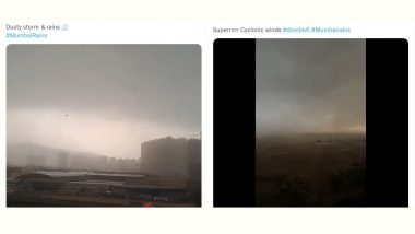 'Mumbai Rains' Videos Go Viral! Dust Storm, Dark Clouds, Cyclonic Winds Witnessed in Different Parts of Mumbai, Netizens Flood X With Posts