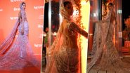 Cannes 2024: Nancy Tyagi Steals the Spotlight at the Film Festival in a Stunning Lavender Coloured, DIY Caped Saree (Watch Video)