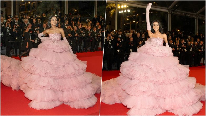 Nancy Tyagi at Cannes 2024: UP Fashion Influencer ‘Poured My Heart & Soul Into Creating This Pink Gown’ for Cannes Film Festival Red Carpet (View Pics and Video)