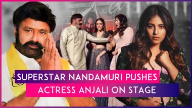 Nandamuri Balakrishna Receives Backlash After A Video Of Him Pushing Actress Anjali On Stage Goes Viral