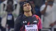 Neeraj Chopra Finishes Second at Doha Diamond League 2024 With 88.36m Throw, Jakub Vadlejch Secures Top Spot (Watch Video)