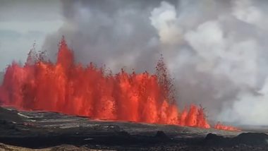 New Volcano Eruption in Iceland Video: Live Stream From Hagafell Shows Volcano Spewing Lava in Southwestern Iceland