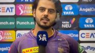 Nitish Rana Avoids Showing His Injured Middle Finger During Post-Match Interview After GT vs KKR IPL 2024 Clash, Says ‘Dikha Nhi Skta…’ (Watch Video)