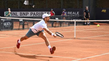 Novak Djokovic vs Corentin Moutet, Italian Open 2024 Free Live Streaming Online: How To Watch Live Telecast of Internazionali d'Italia Men’s Singles Second Round Tennis Match?