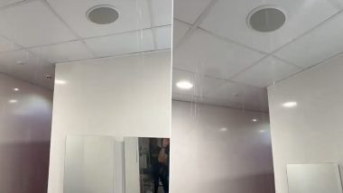 Viral Video Shows Old Trafford's Away Team Changing Room Ceiling Leaks With Rainwater After Manchester United vs Arsenal Premier League 2023–24 Clash