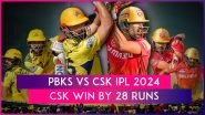 PBKS vs CSK IPL 2024 Stat Highlights: Ravindra Jadeja Stars As Chennai Super Kings Return To Winning Ways