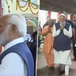 PM Narendra Modi, Uttar Pradesh CM Yogi Adityanath Offer Prayers at Sankat Mochan Hanuman Temple in Varanasi (Watch Video)
