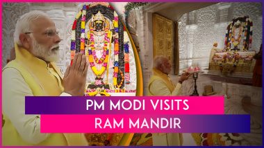 PM Modi At Ram Mandir: Prime Minister Narendra Modi Visits Ram Temple In Uttar Pradesh’s Ayodhya, Offers Prayers