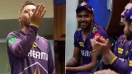 Phil Salt Teases Harshit Rana With His 'Flying Kiss Celebration' During Dressing Room Speech Following MI vs KKR IPL 2024 Match, Video Goes Viral